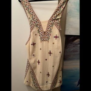 Free People Mini Embroidery Dress